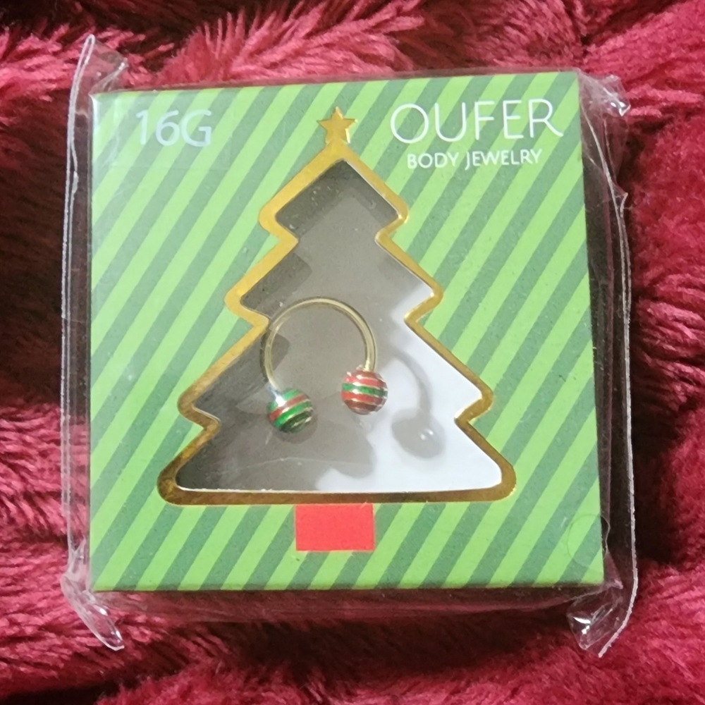 New Christmas septum ring 10mm